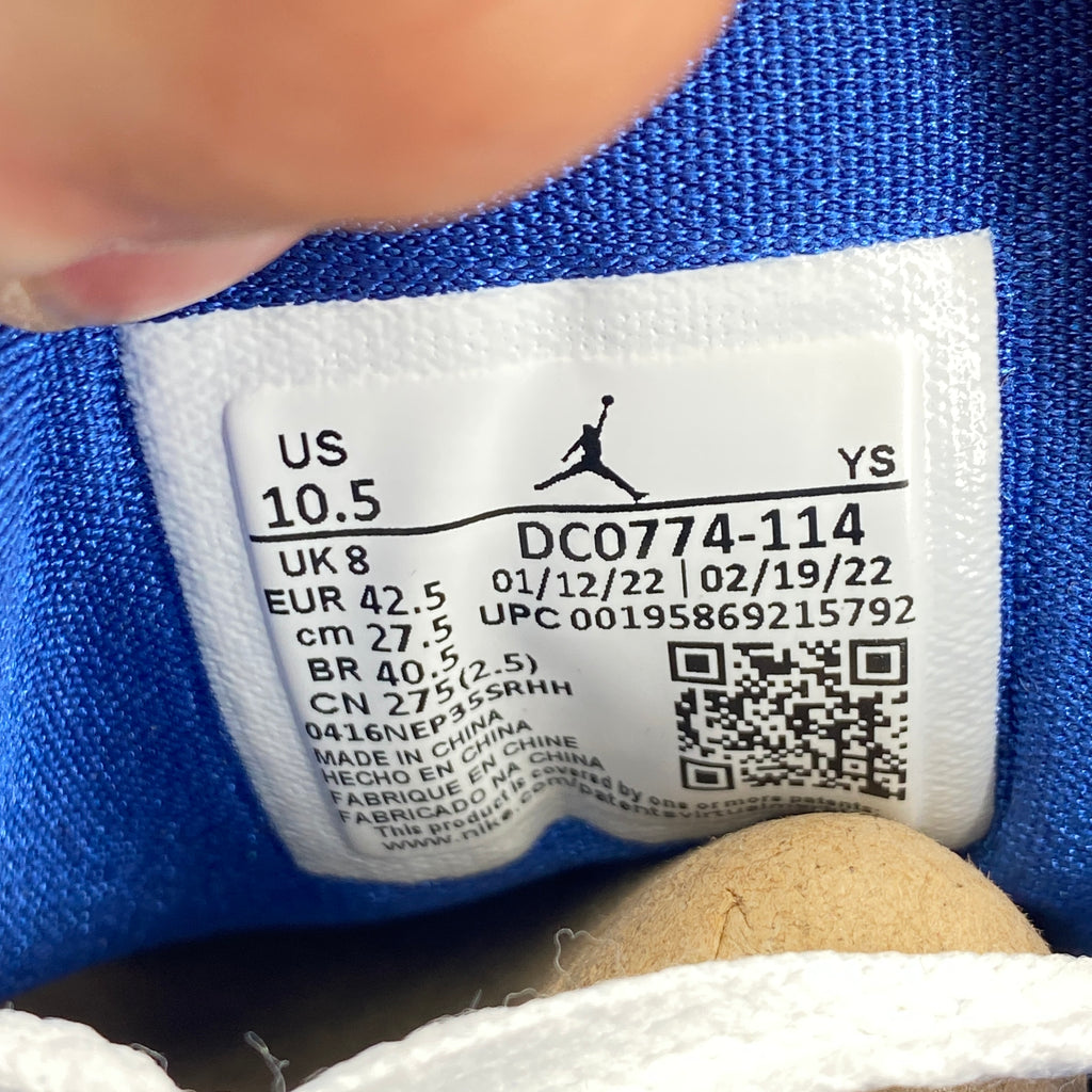 Air Jordan (W) 1 Low "Marina Blue" 2022 Used Size 10.5W