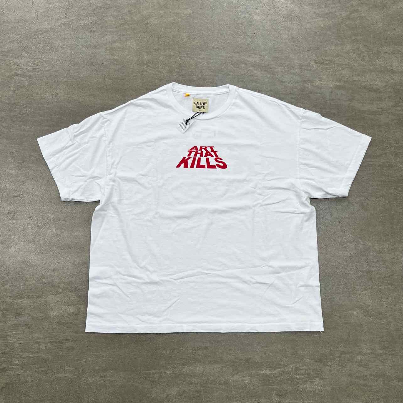 Gallery DEPT. T-Shirt "ART THAT KILLS" White New Size L