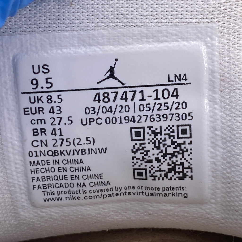 Air Jordan 14 Retro "White Hyper Royal" 2020 New Size 9.5