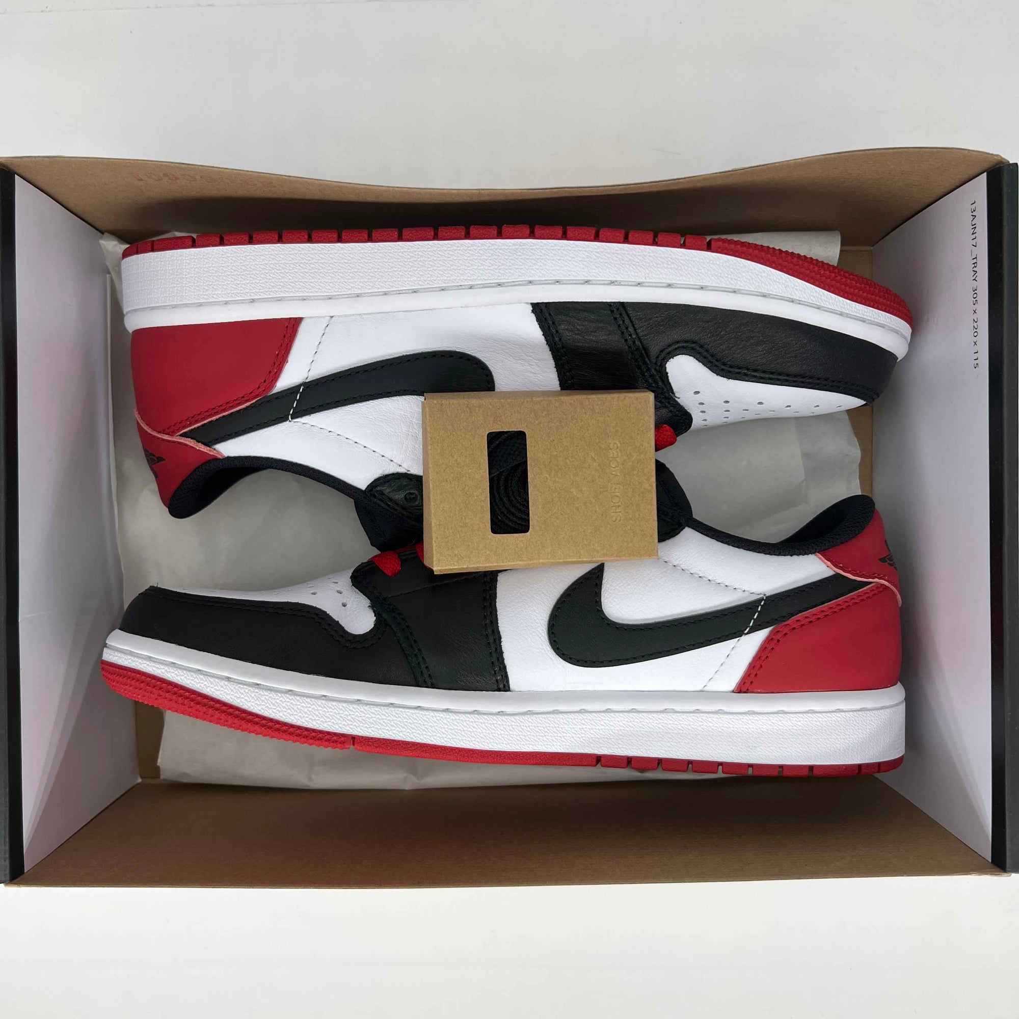 Air Jordan 1 Retro Low &quot;Black Toe&quot; 2023 New Size 8.5