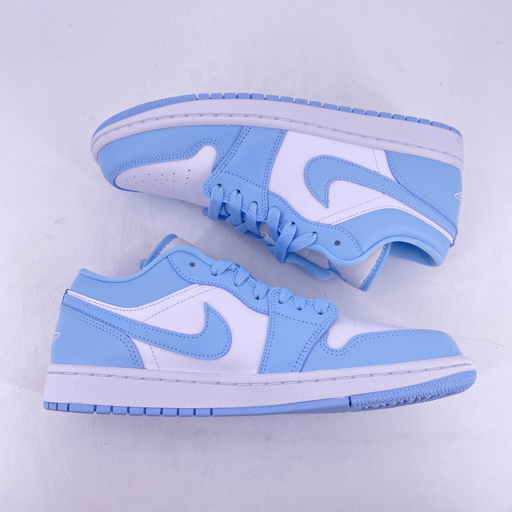 Air Jordan (W) 1 Low "White Ice Blue" 2022 New Size 9.5W
