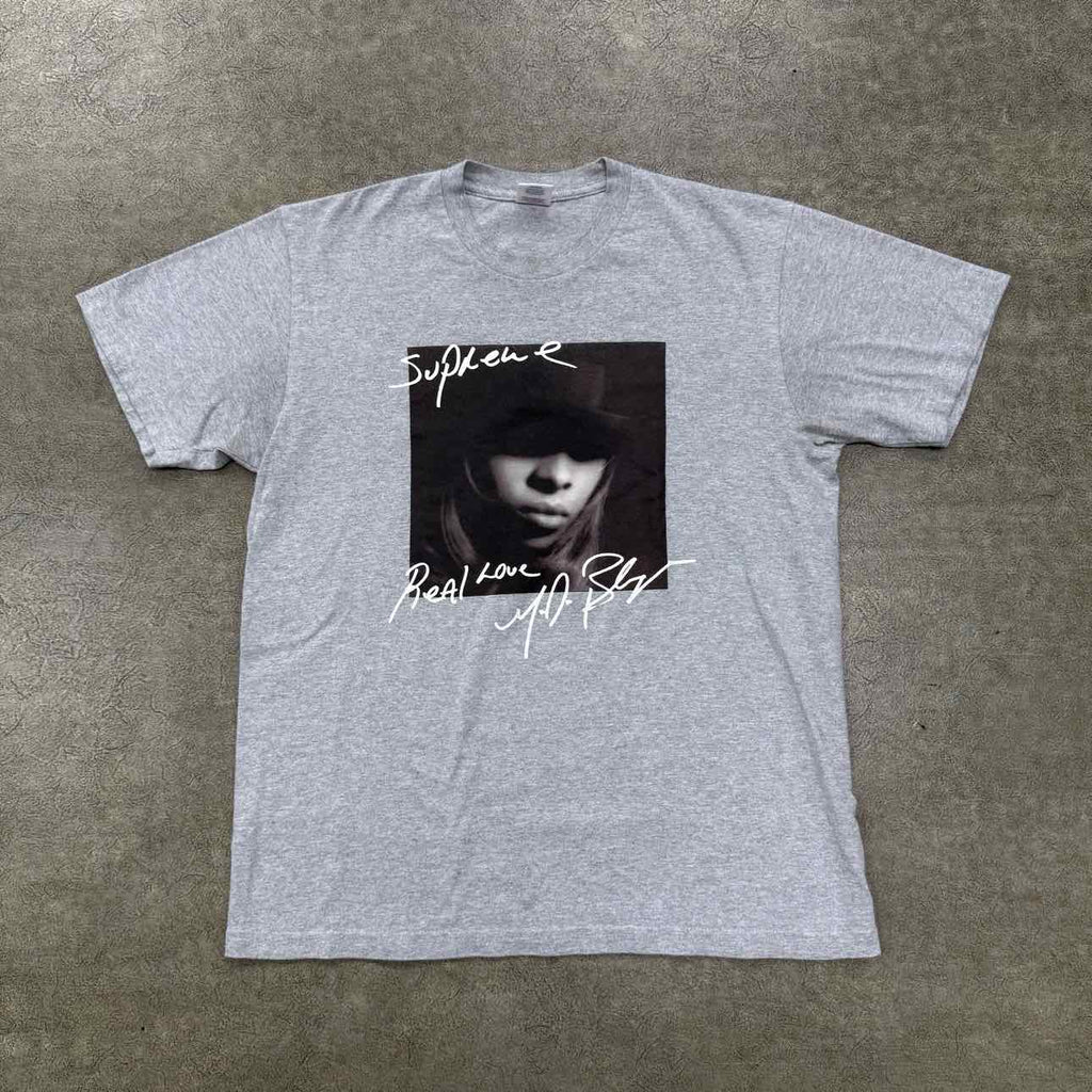 Supreme T-Shirt "MARY J. BLIGE" Grey Used Size M
