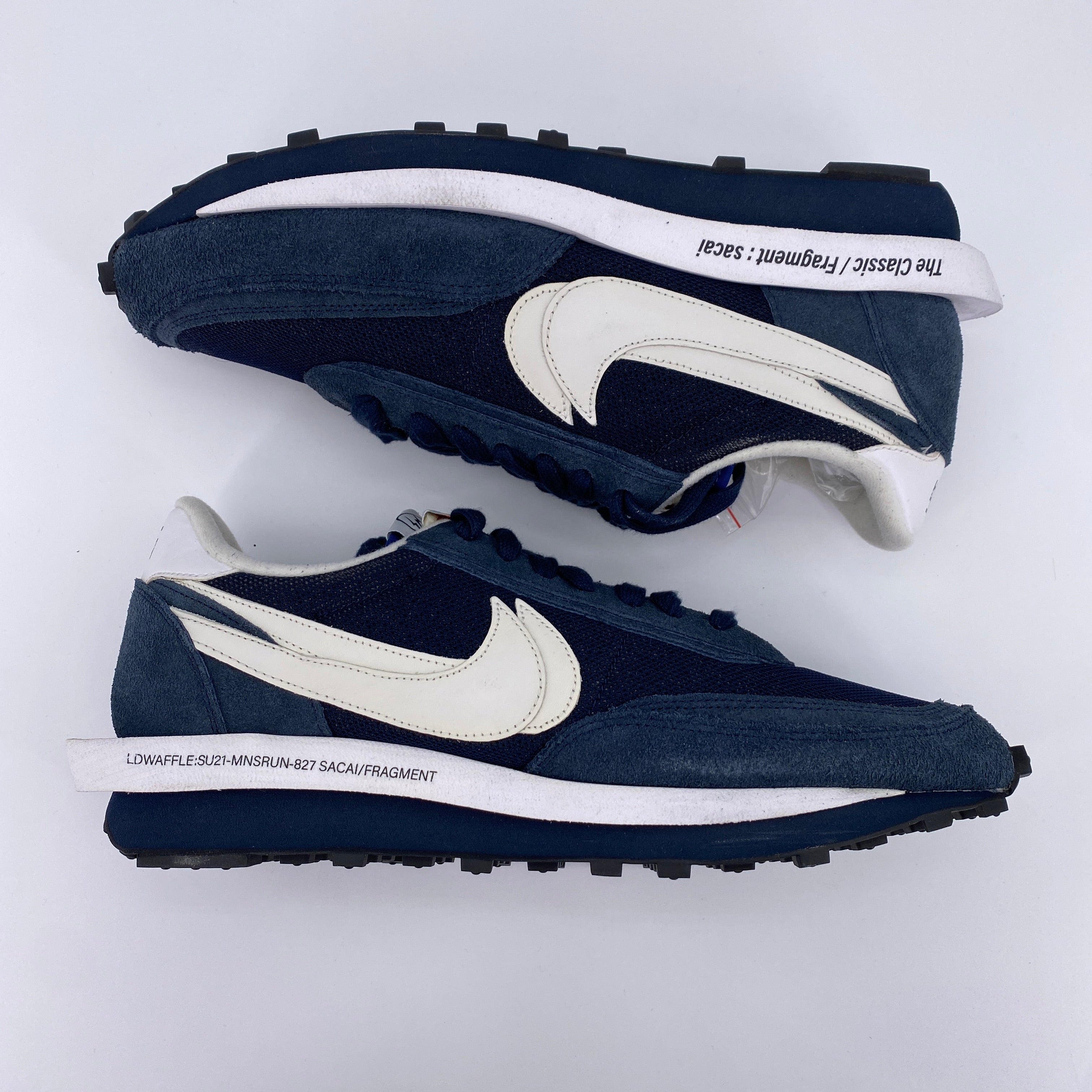 Nike LD WAFFLE / Sacai &quot;Fragment Blue Void&quot; 2021 New Size 14