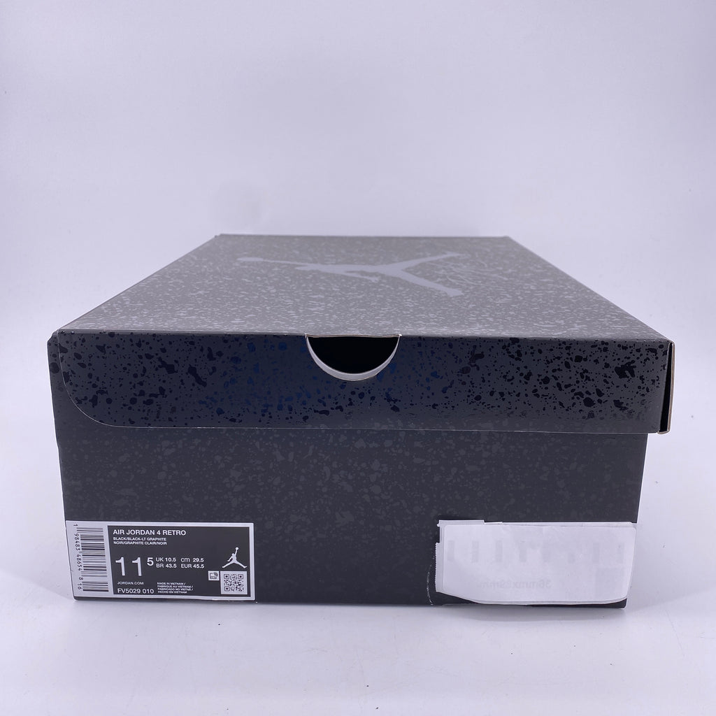 Air Jordan 4 Retro "Black Cat" 2025 New Size 11.5