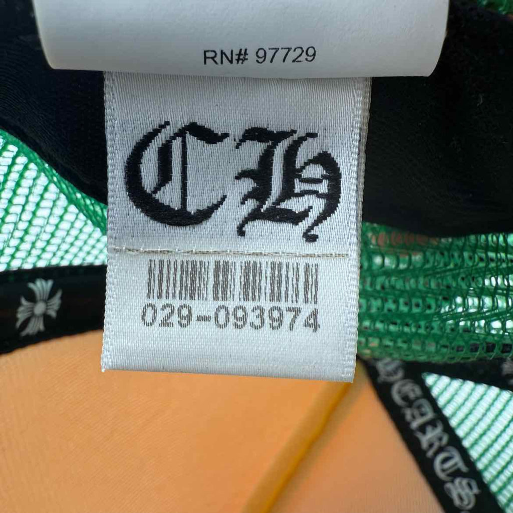 Chrome Hearts Trucker Hat "SMILEY" Used Yellow Size OS