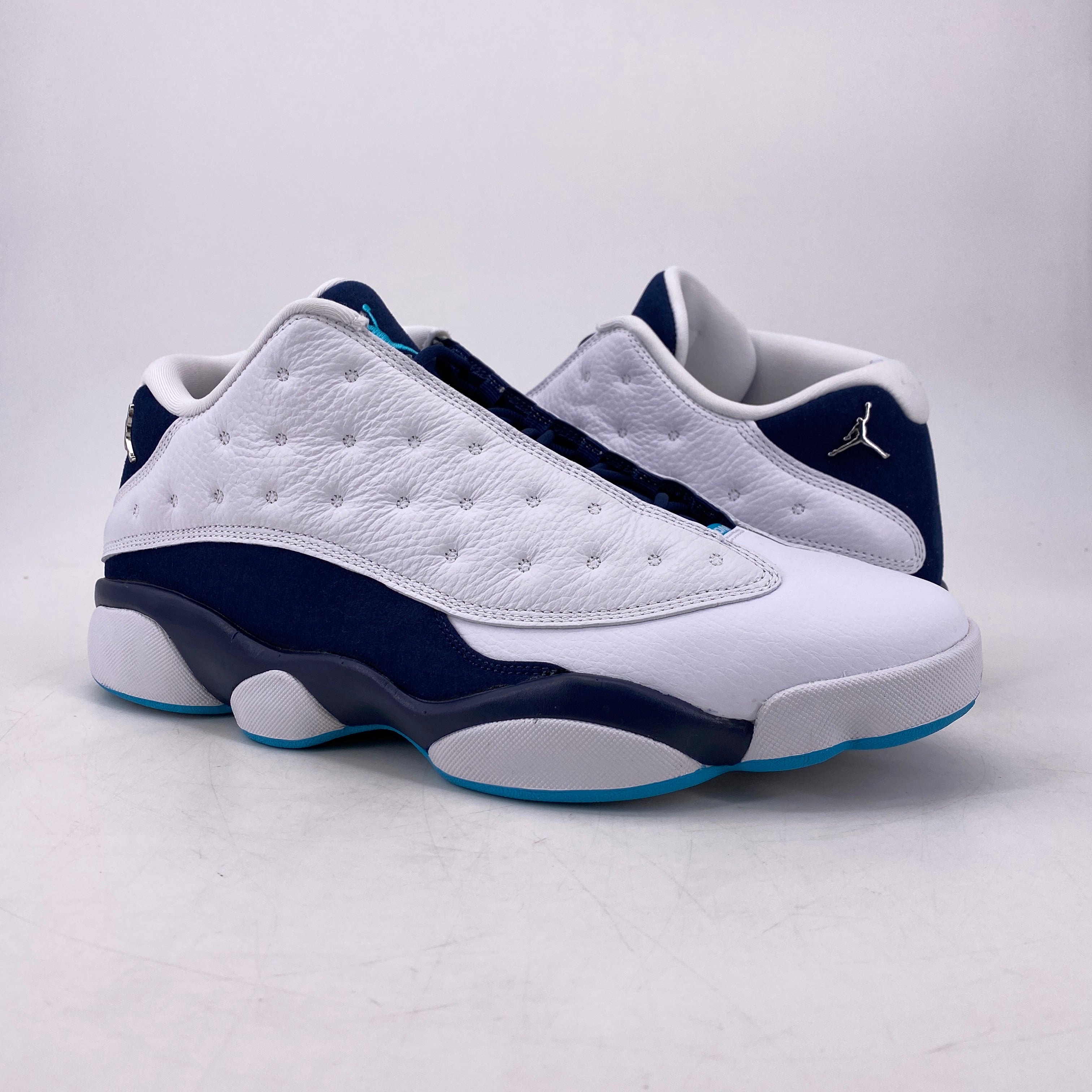 Jordan 13 low blue best sale