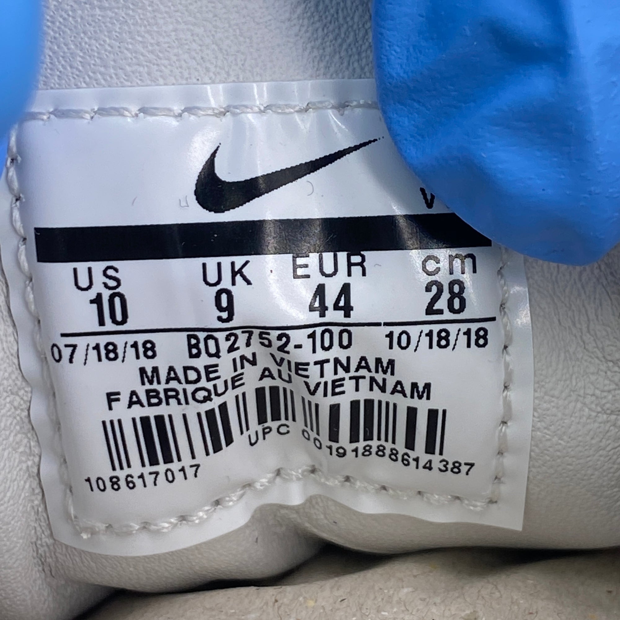 Nike Air Skylon II / FOG &quot;White&quot; 2018 New Size 10
