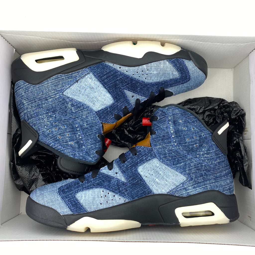 Air Jordan 6 Retro "Washed Denim" 2019 New Size 8.5