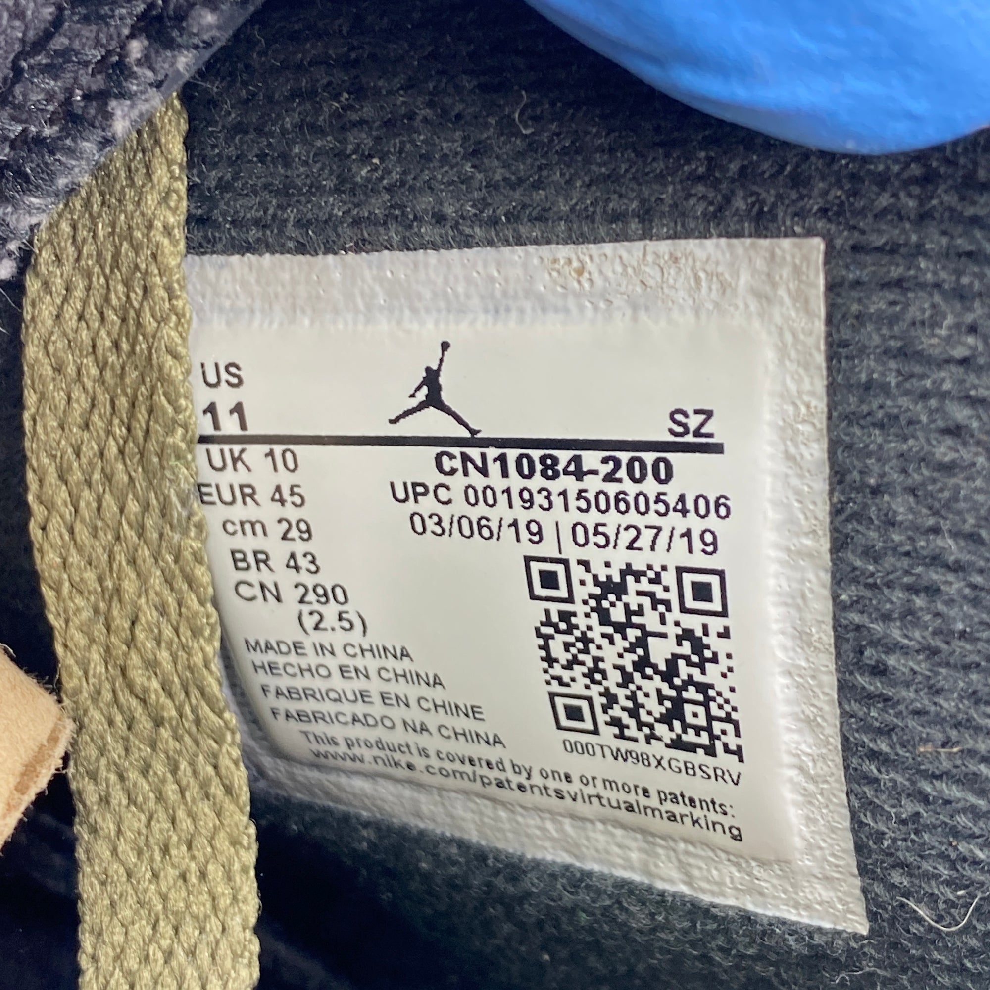 Air Jordan 6 Retro &quot;Travis Scott&quot; 2019 Used Size 11