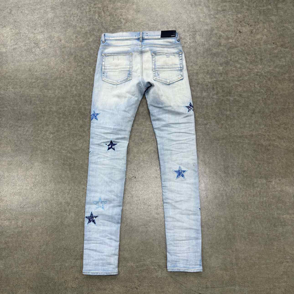 Amiri Jeans "STARS" Blue Used Size 32
