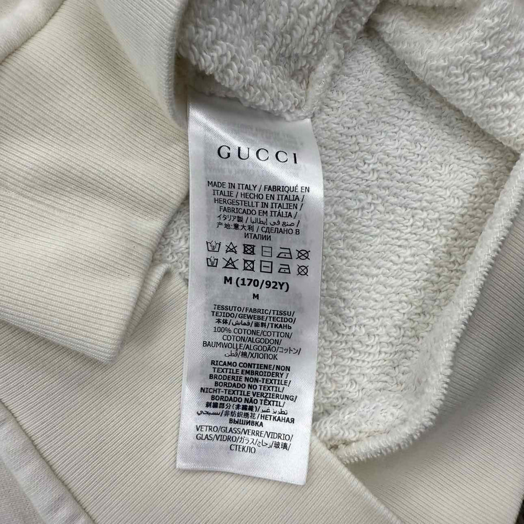 Gucci Crewneck Sweater "1921" White Used Size M