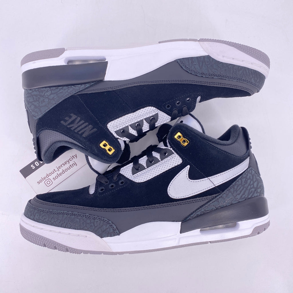 Air Jordan 3 Retro "Tinker Black Cement Gold" 2019 New Size 13