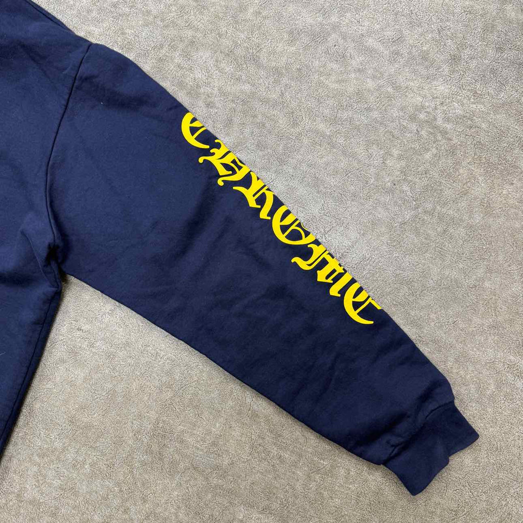 Chrome Hearts Hoodie "VERTICAL LOGO" Navy Used Size XL