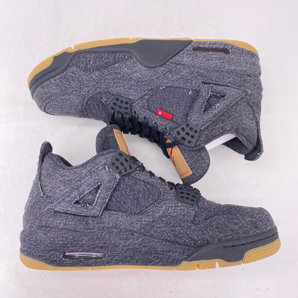 Air Jordan 4 Retro "Levis Black Denim" 2018 Used Size 9.5