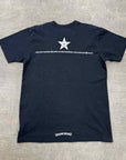 Chrome Hearts T-Shirt "BLACK STARS" Black Used Size L