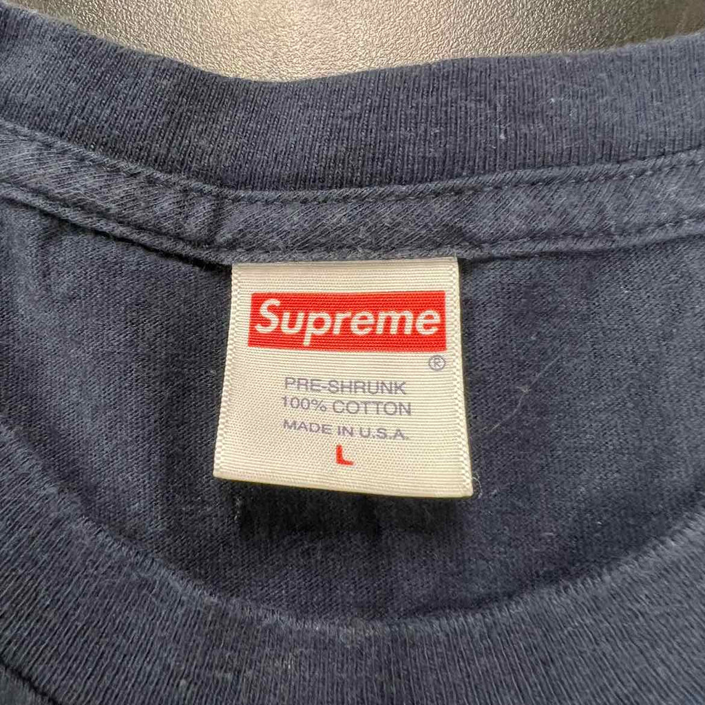 Supreme T-Shirt "PILLOWS" Navy Used Size L