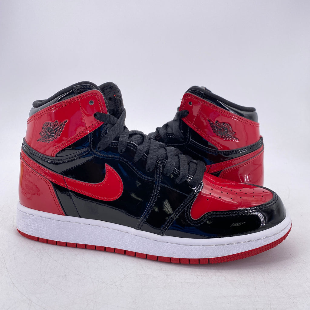 Air Jordan (GS) 1 Retro High OG "Patent Bred" 2021 Used Size 7Y