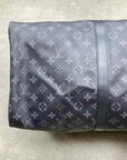 Louis Vuitton Duffle Bag "KEEPALL 55" Used Black Size 55