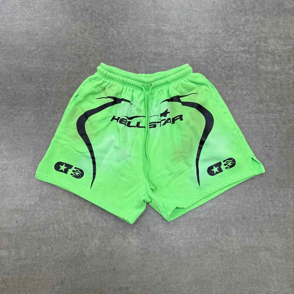 Hellstar Shorts "7ON7" Neon New Size L