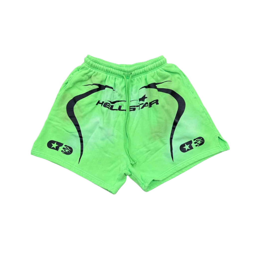 Hellstar Shorts "7ON7" Neon New Size L