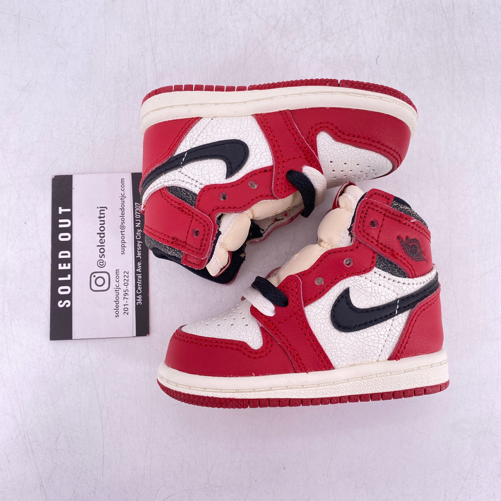 Air Jordan (TD) 1 Retro High OG "Lost And Found" 2022 New Size 4c