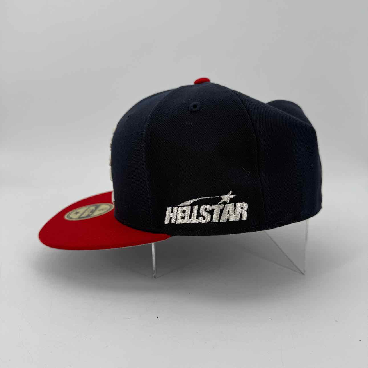 Hellstar Fitted Hat &quot;OG LOGO&quot; Used Navy Size 7 1/2