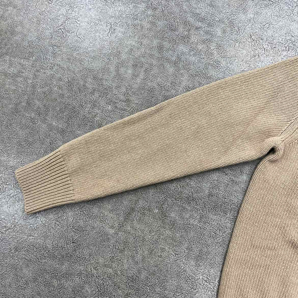 Burberry Knit Crewneck "EQUESTRIAN KNIGHT JUMPER" Beige New Size S