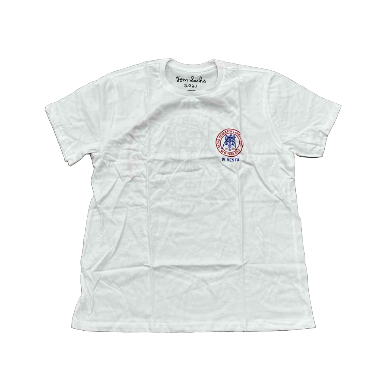Tom Sachs T-Shirt &quot;VESTA&quot; White New Size L
