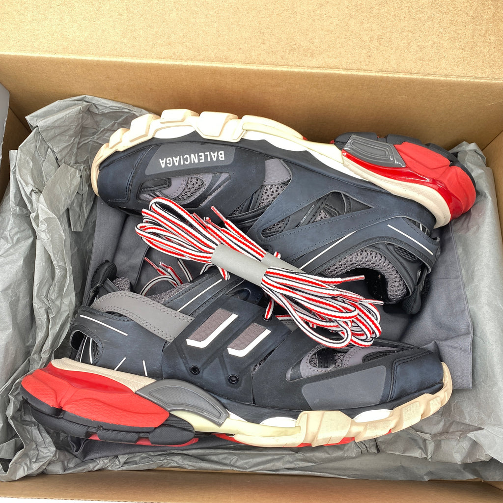Balenciaga Track Runner "Black Red"  Used Size 40