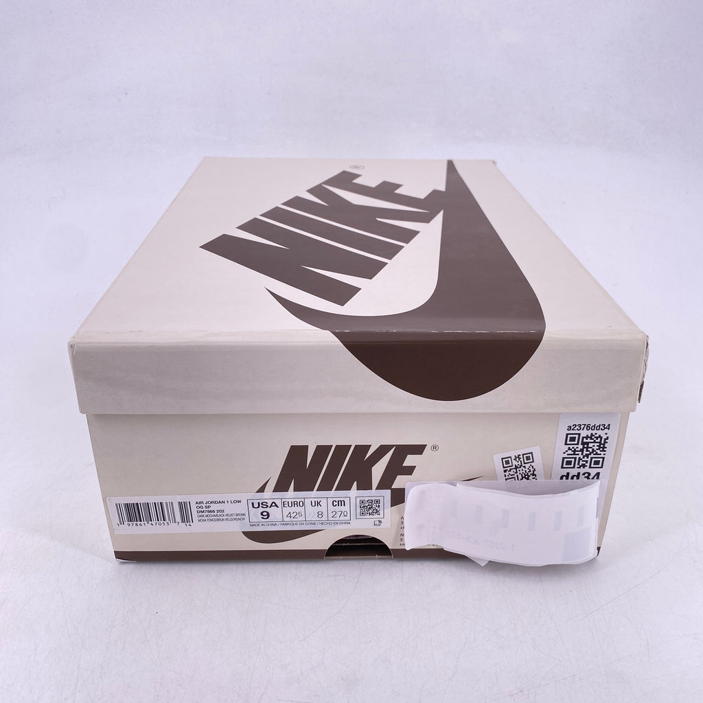 Air Jordan 1 Retro Low "Velvet Brown" 2024 New Size 9