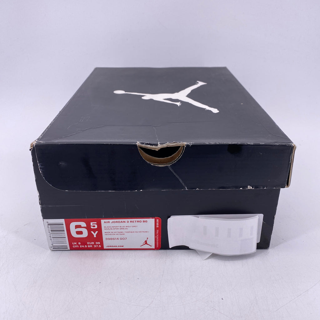 Air Jordan 3 Retro "Sport Blue" 2014 Used Size 6.5Y