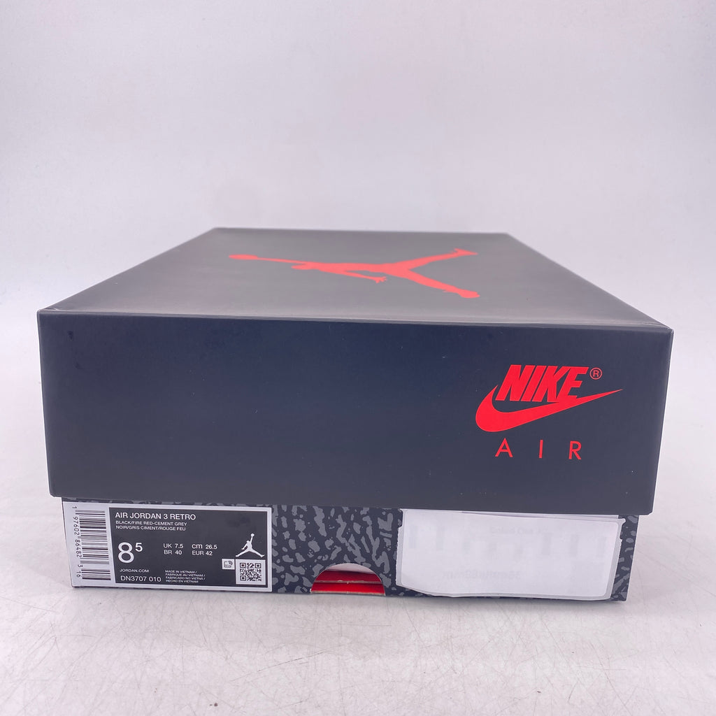 Air Jordan 3 Retro "Black Cement" 2024 Used Size 8.5