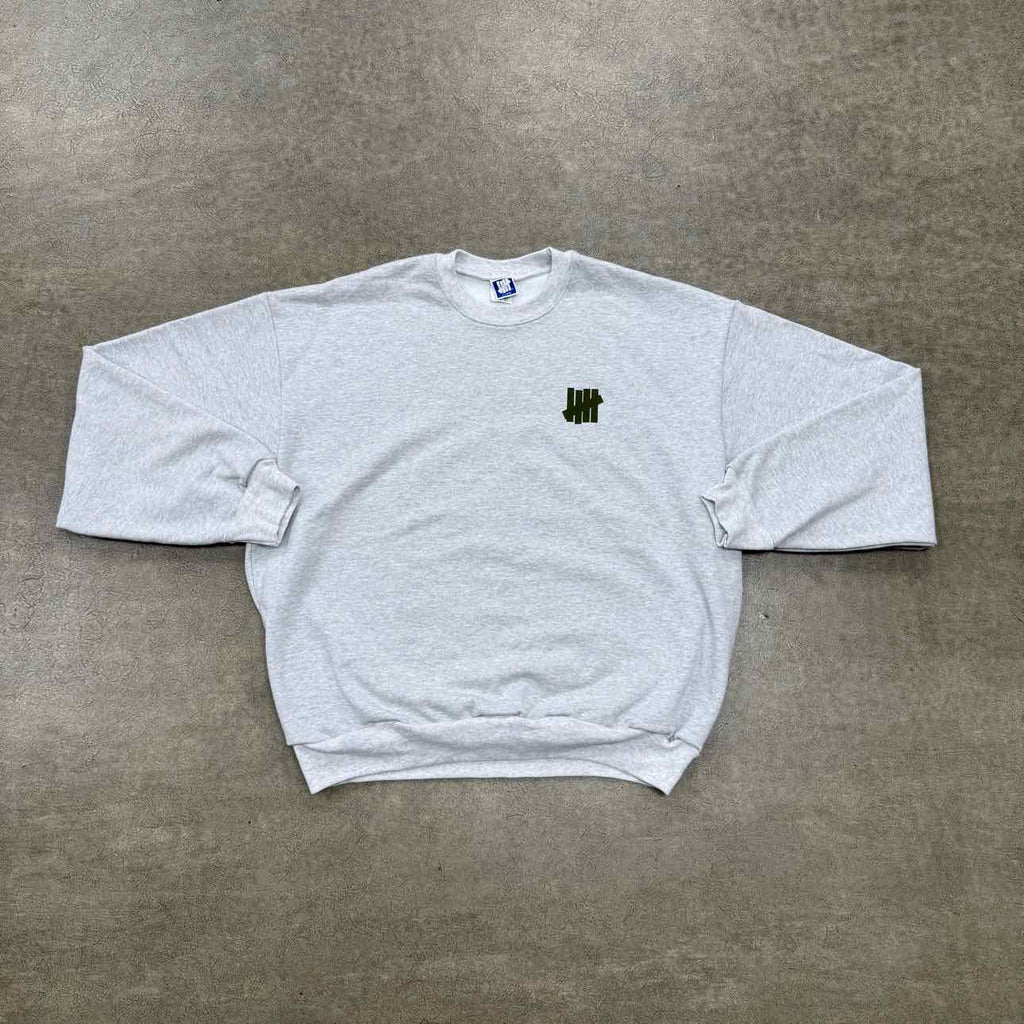 UNDFTD Crewneck Sweater "STENCIL" Grey New Size XL