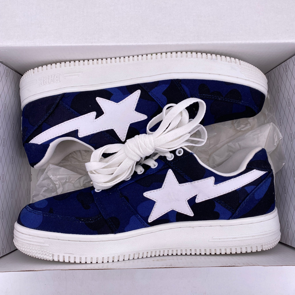Bape Bapesta "Color Camo Navy" 2018 Used Size 12