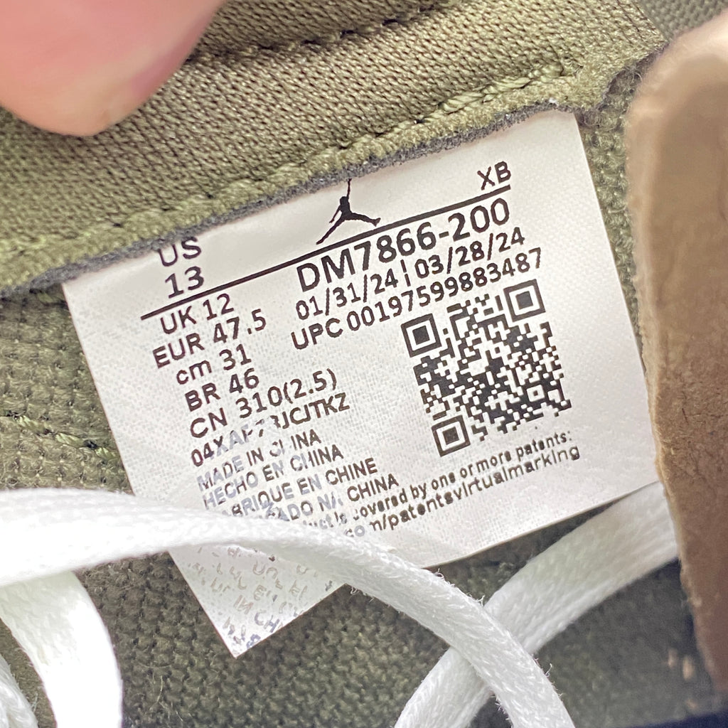 Air Jordan 1 Low OG SP "Travis Scott Medium Olive" 2024 New Size 13