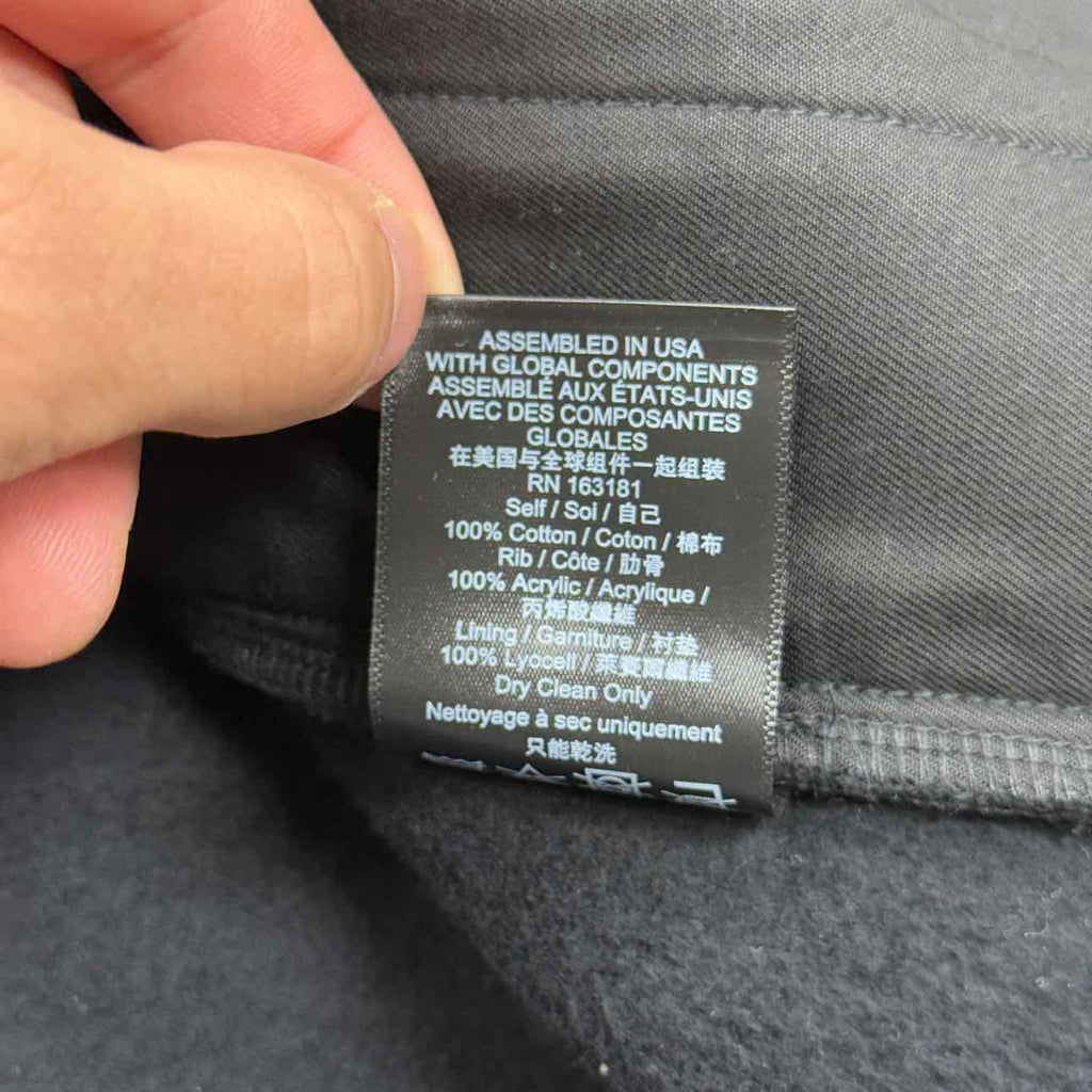 Rhude Half Zip Pullover "LOGO PATCH" Black Used Size L