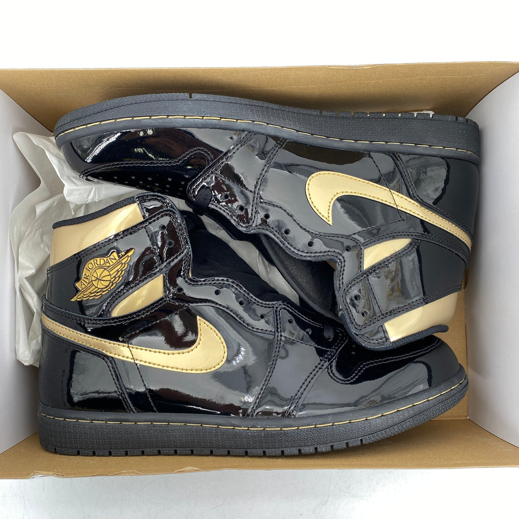 Air Jordan 1 Retro High "Black Metallic Gold" 2020 New Size 10