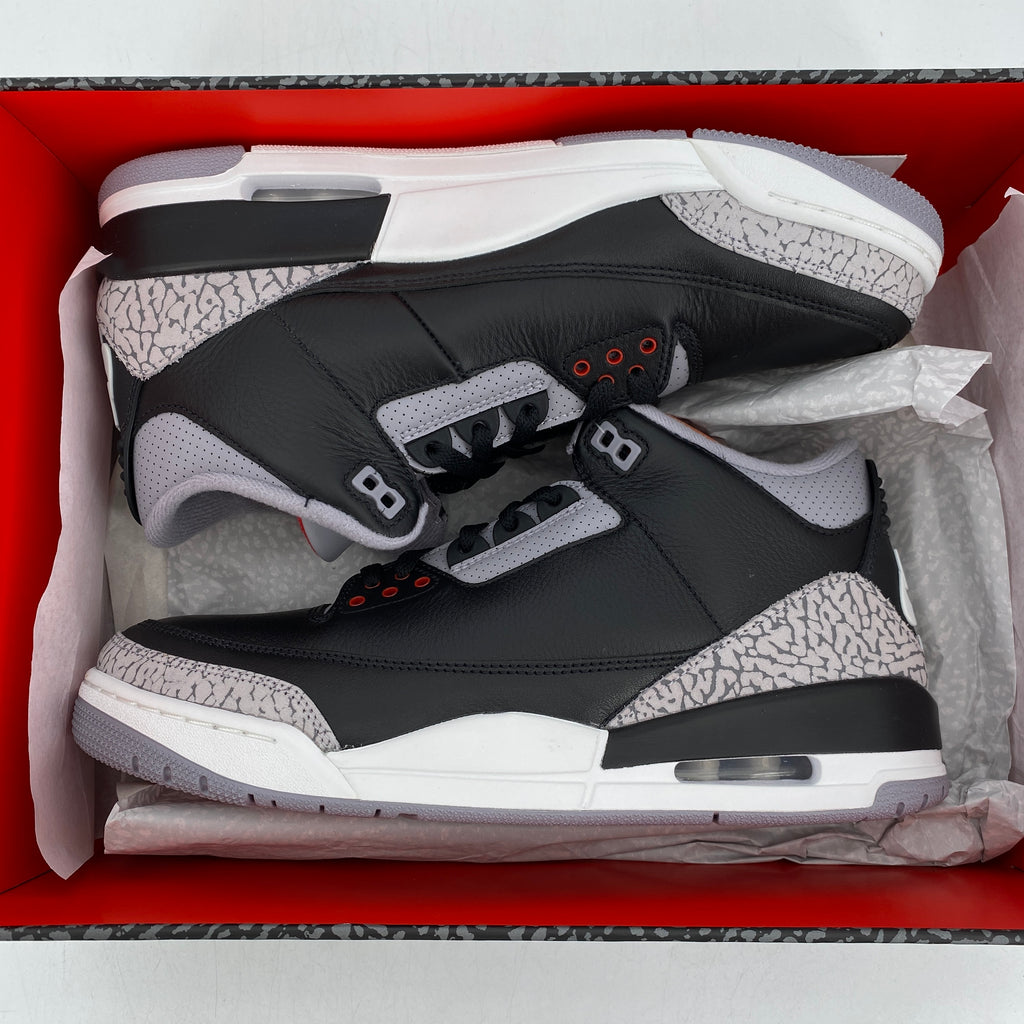 Air Jordan 3 Retro "Black Cement" 2024 New Size 10.5