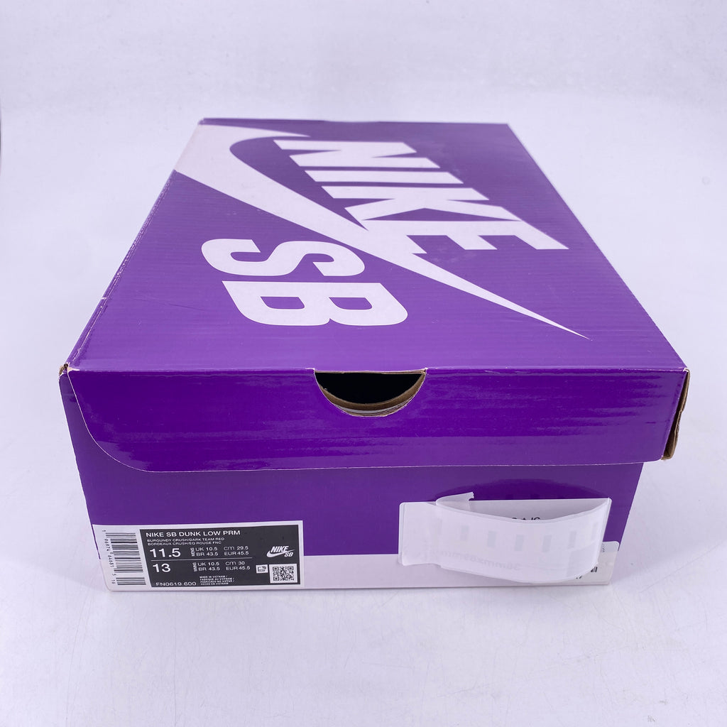 Nike SB Dunk Low "City Of Love Burgundy Crush" 2024 Used Size 11.5