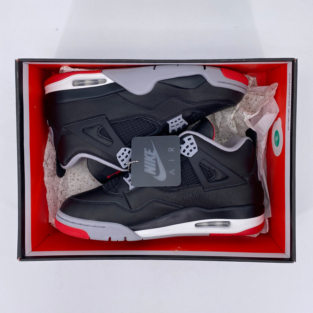 Air Jordan 4 Retro "Bred Reimagined" 2024 New Size 10
