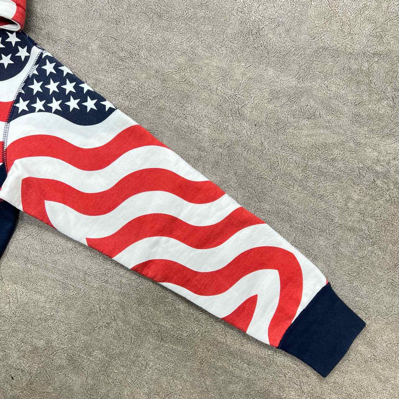 Supreme Hoodie &quot;AMERICAN FLAG&quot; Multi-Color Used Size S