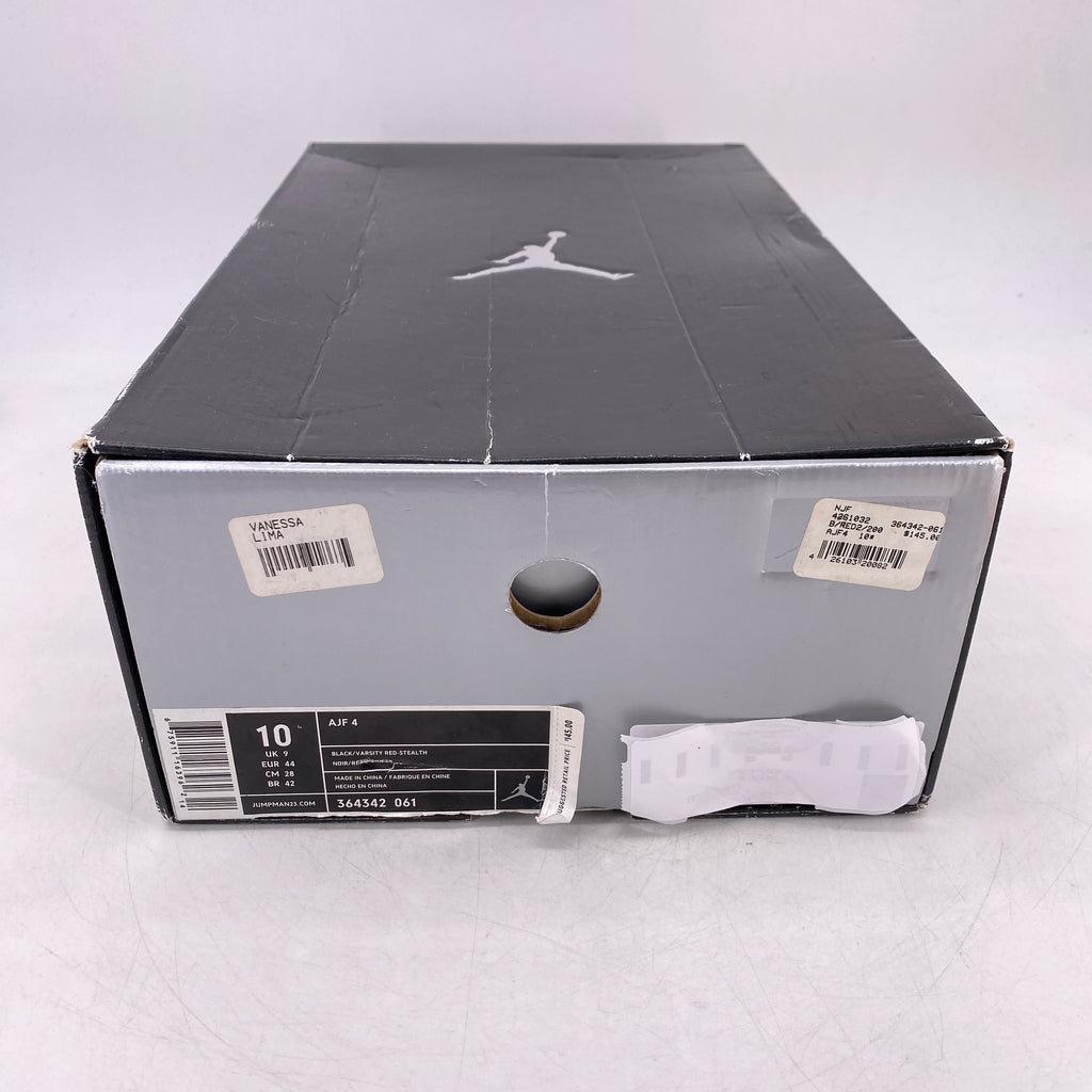 Air Jordan AJF 4 "Bred" 2009 New Size 10
