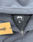 Stussy Zip Up "SPORT LOGO" Washed Black New Size 2XL