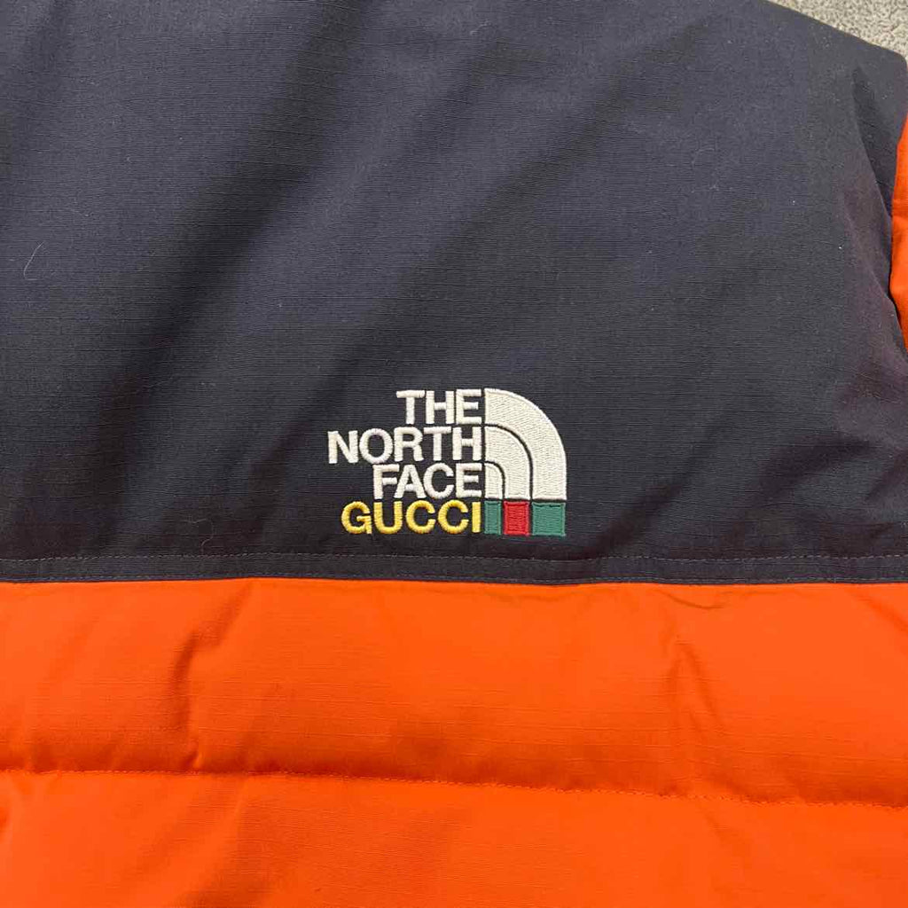 Gucci Nuptse Jacket "TNF GUCCI TECHNO RIPSTOP" Orange Used Size 2XL