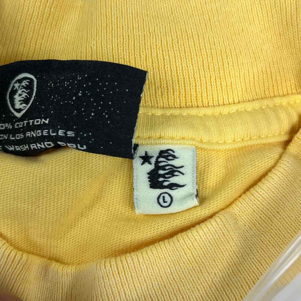 Hellstar T-Shirt "JESUS" Yellow New Size L