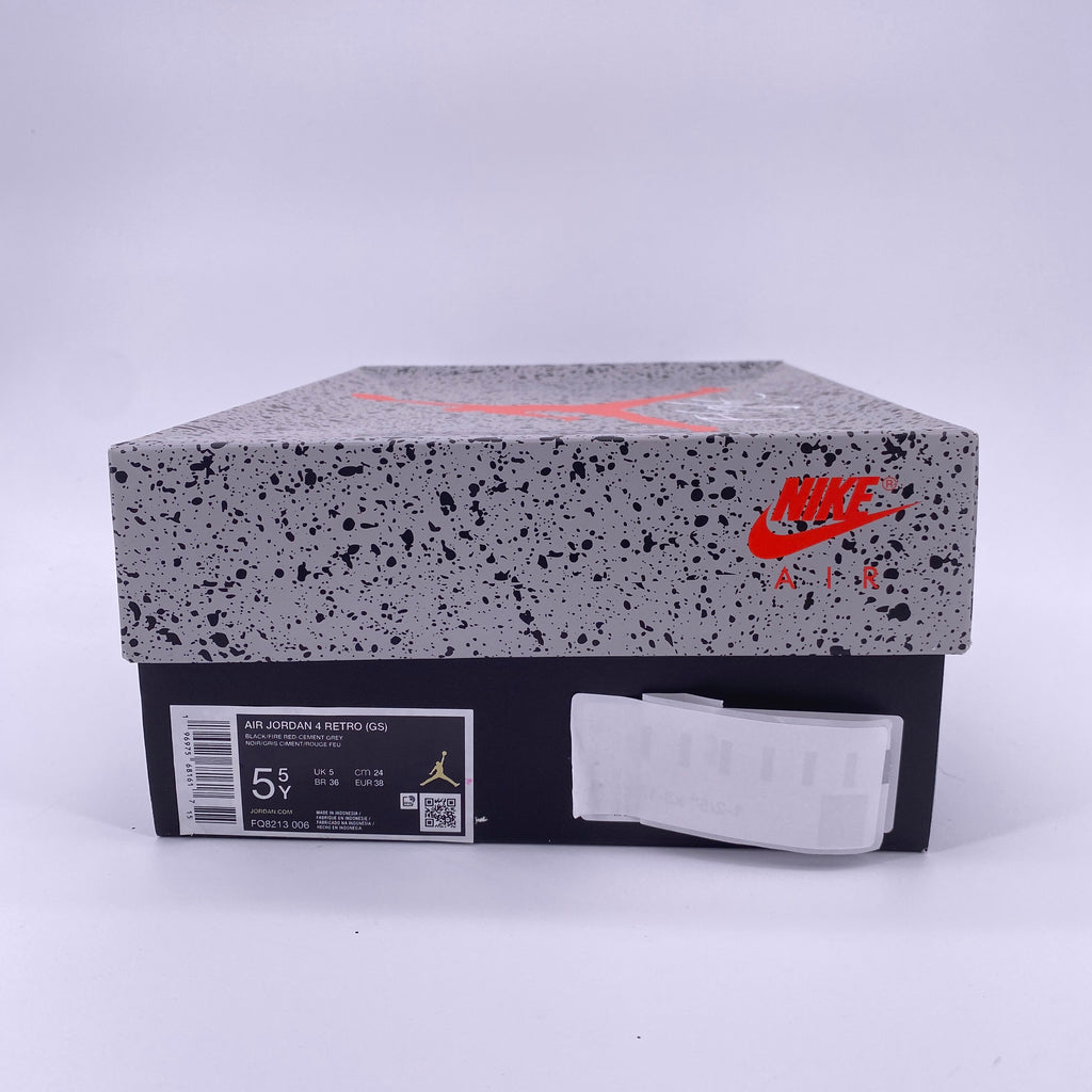 Air Jordan (GS) 4 Retro "Bred Reimagined" 2024 New Size 5.5Y