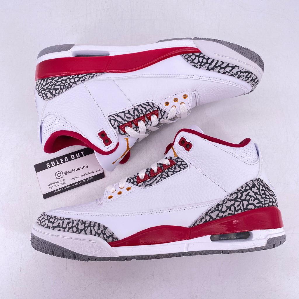 Air Jordan 3 Retro "Cardinal Red" 2022 New Size 10