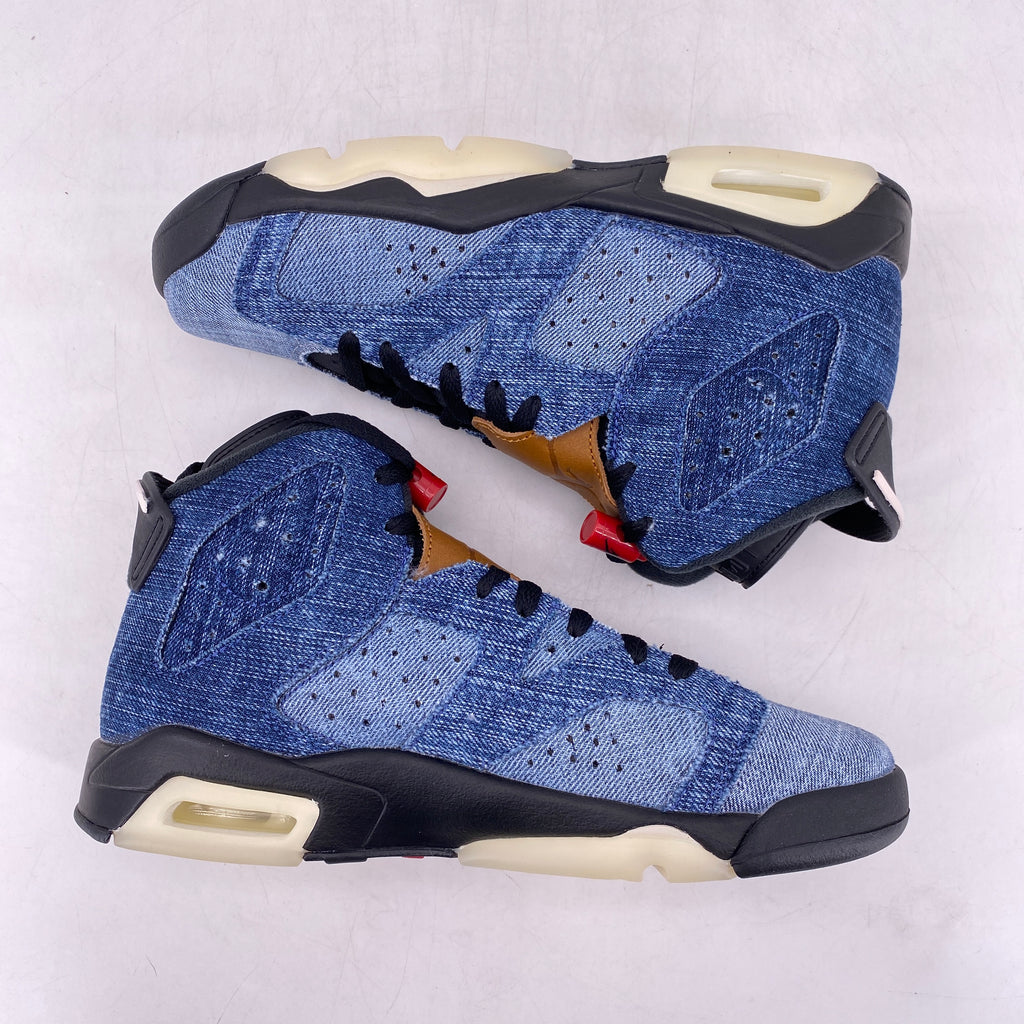 Air Jordan (GS) 6 Retro "Washed Denim" 2019 New Size 6Y