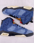 Air Jordan (GS) 6 Retro "Washed Denim" 2019 New Size 6Y