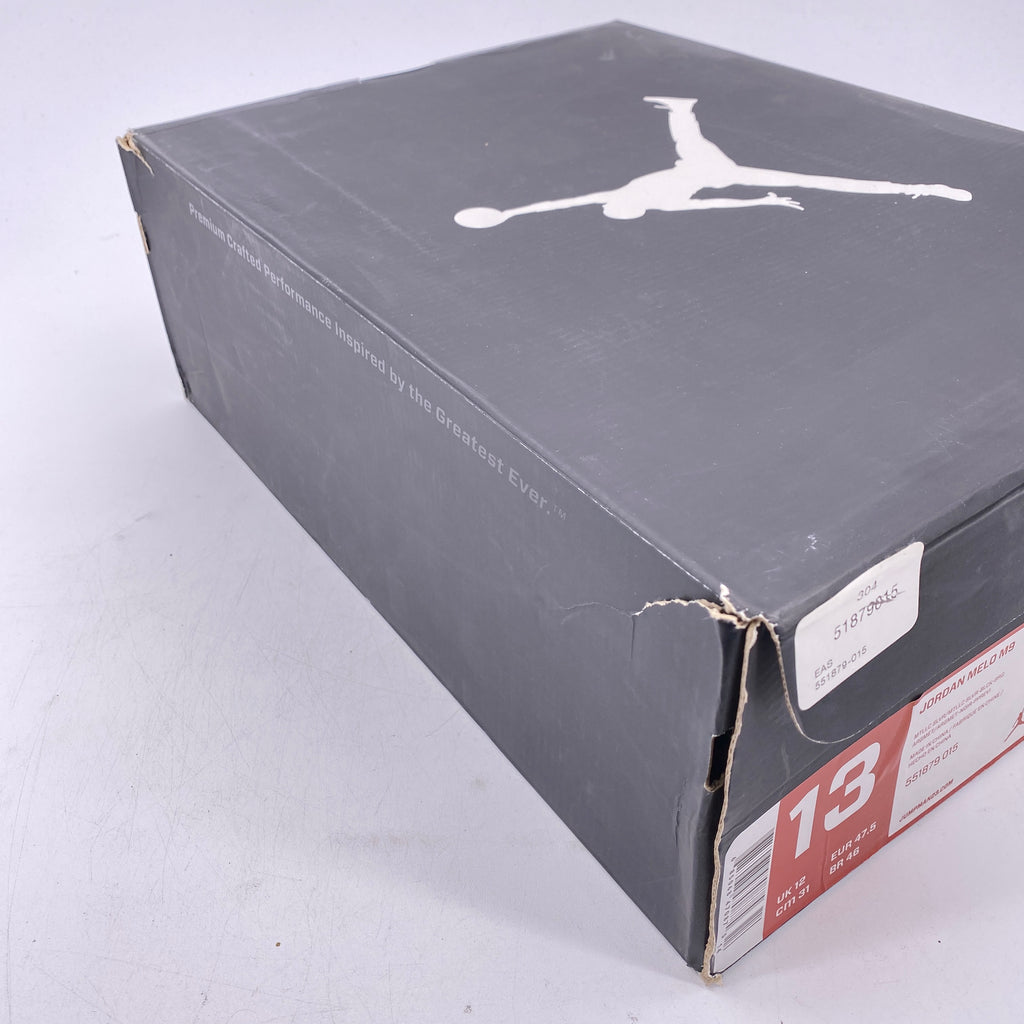 Air Jordan Melo M9 "Black Silver" 2012 Used Size 13